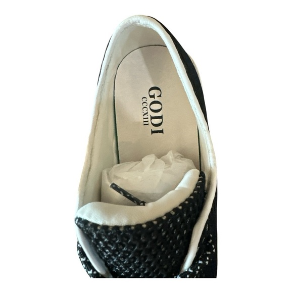 GODI CCCXIII Edsel Low Top Sneakers Black & White | Unisex Sizing - Picture 3 of 11
